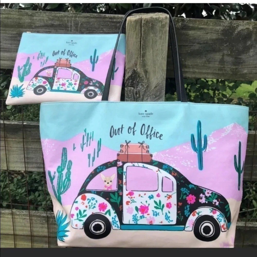 Kate Spade Out of the Office Scenic Tote Wristlet